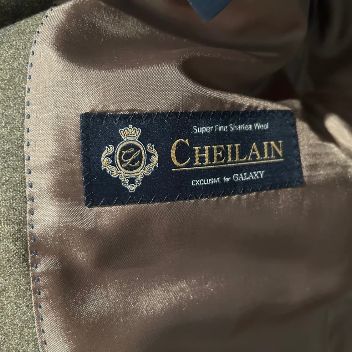 갤럭시 프레스티지 라인_브라운 울 스트라이프 자켓_52 상품이미지5