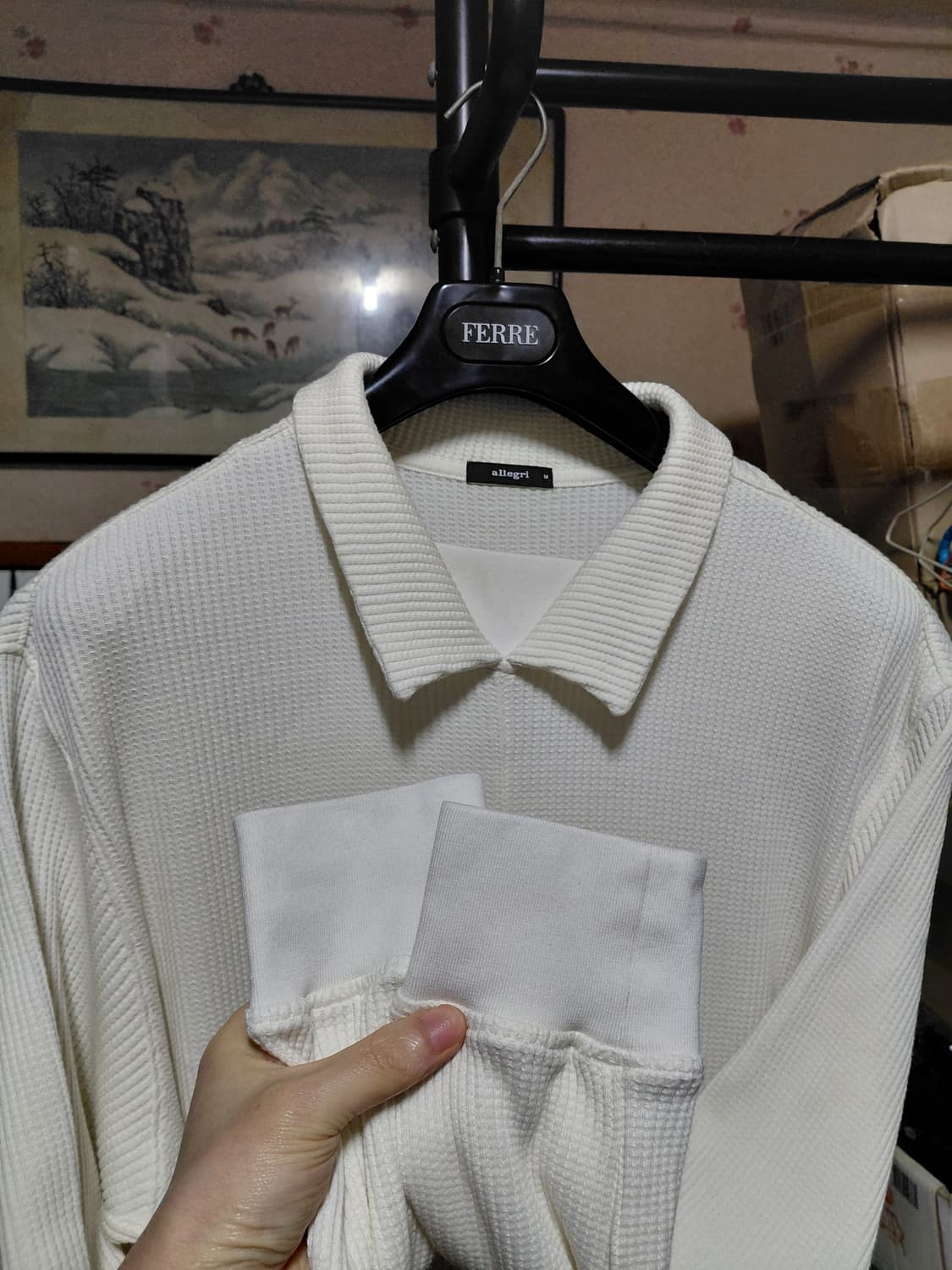 [알레그리]테리 카라 맨투맨 M(100~105)사이즈 상품이미지8