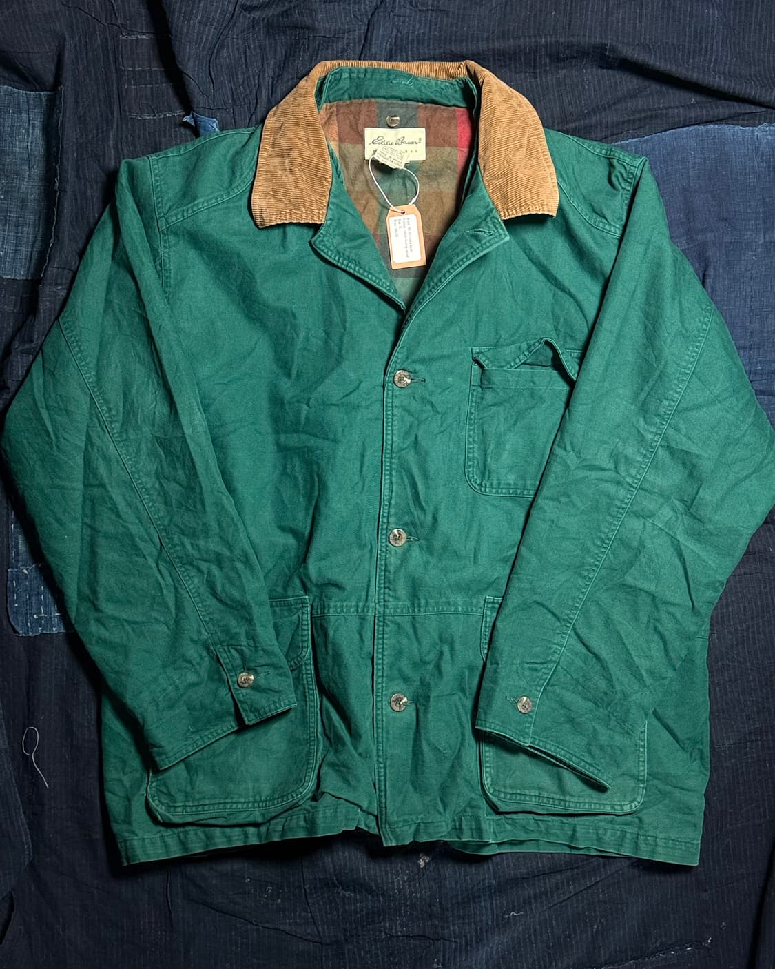 80-90‘s 에디바우어 코튼 헌팅 필드자켓 XL 상품이미지1