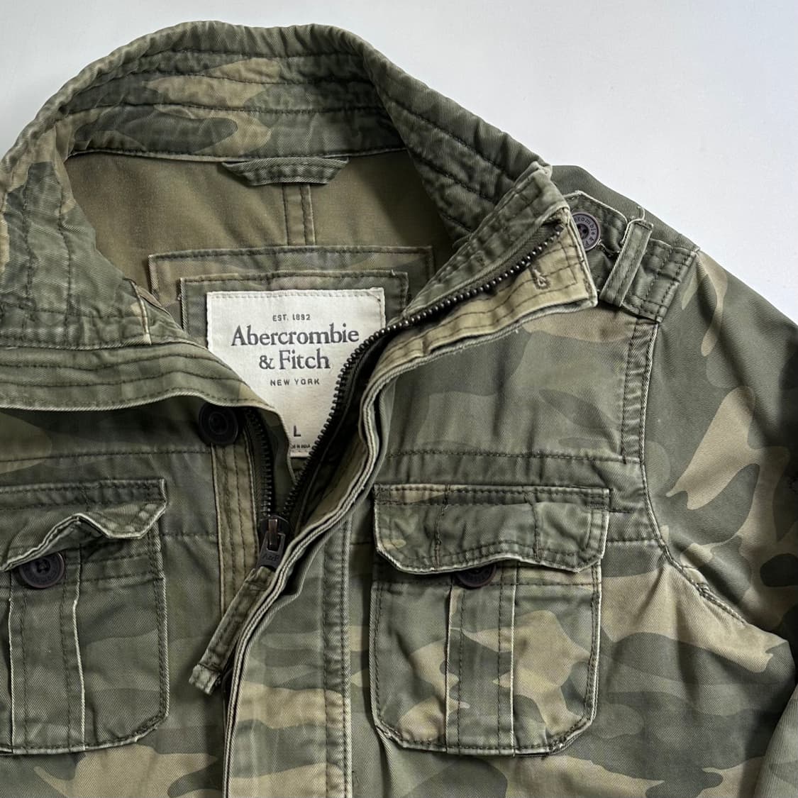 아베크롬비 카모 하이넥 자켓 상품이미지3