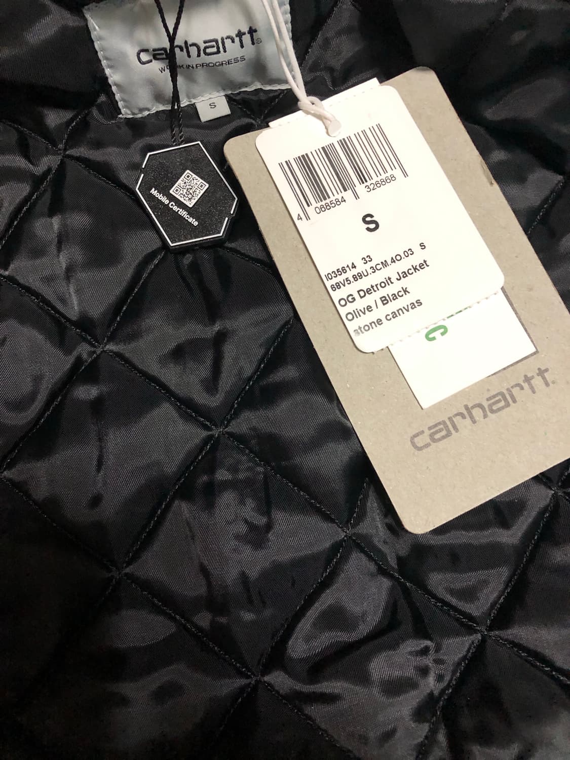 칼하트윕 디트로이트 올리브 S 사이즈 판매 상품이미지8