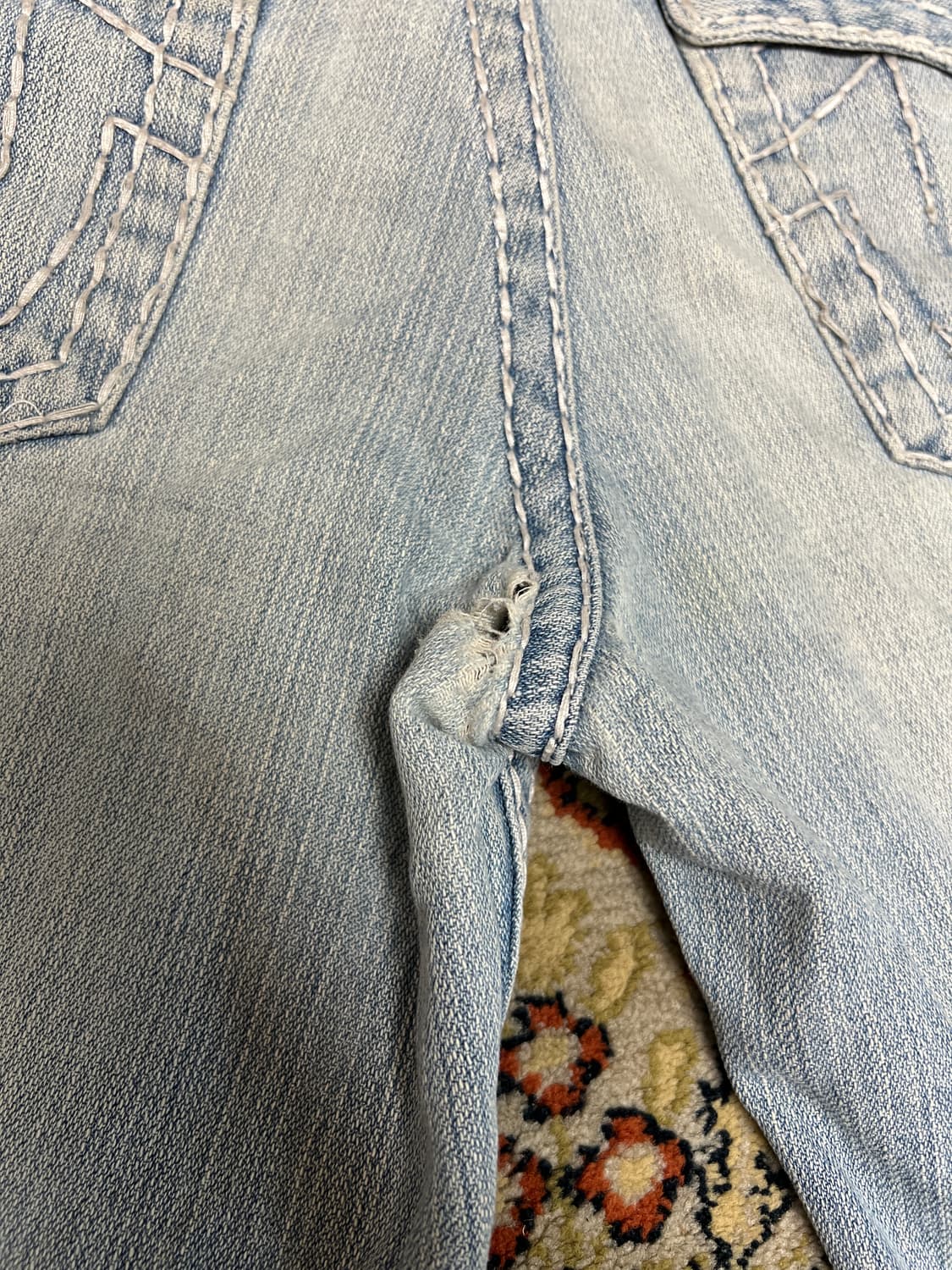 [32] 트루릴리전 조이 슈퍼T 부츠컷 연청 데님팬츠  상품이미지6