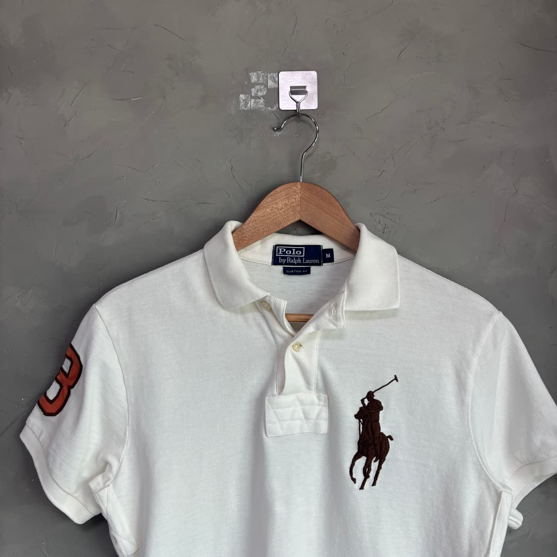 폴로 랄프로렌 빅포니 카라티 아이보리 브라운 상품이미지2