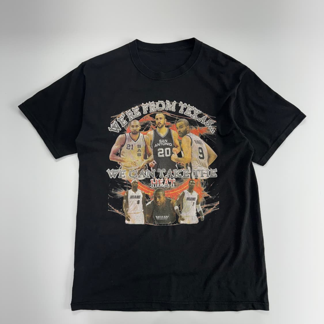 NBA 빈티지 그래픽 블랙 반팔티 상품이미지3