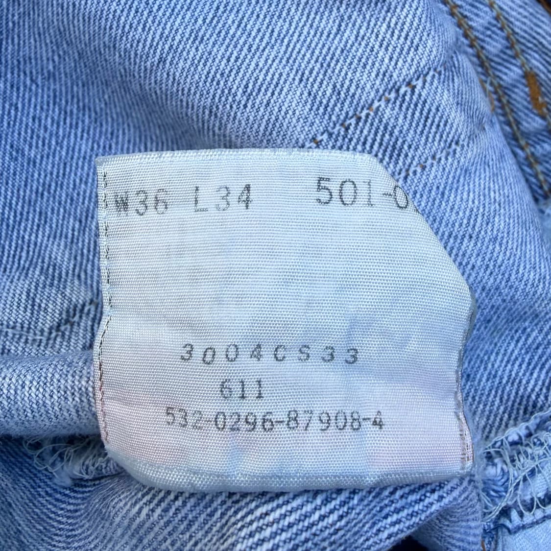 90s USA 빈티지 리바이스 501 W36 L34 상품이미지10