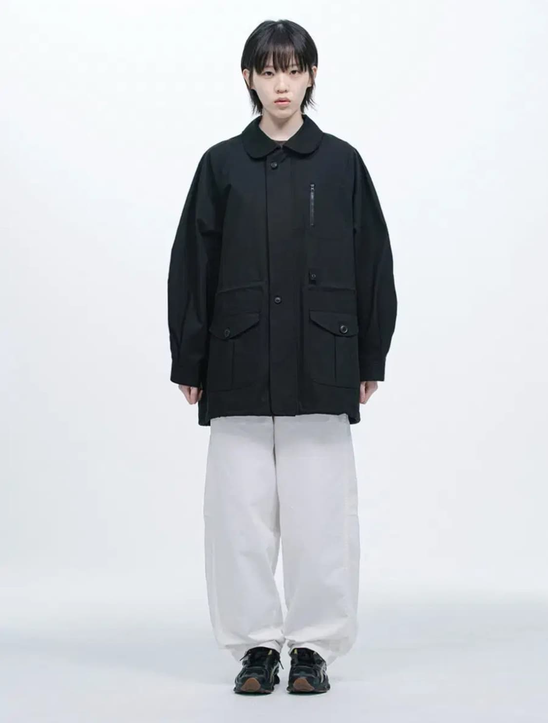 오헤시오 트렌치 코트 블랙 상품이미지1