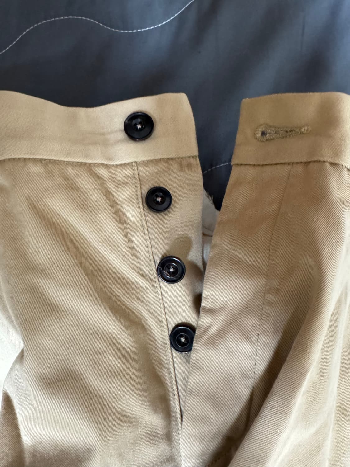 [L] 와코마리아 헤비 트윌 치노팬츠 베이지 상품이미지3