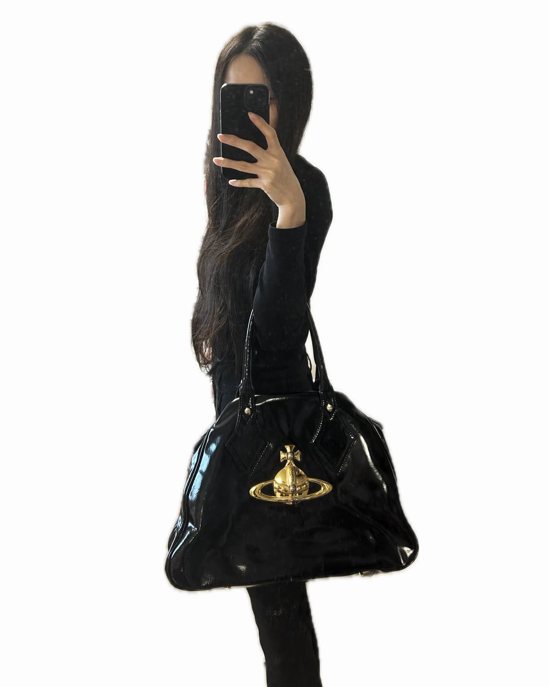 비비안웨스트우드 에나멜 종가방 숄더백 토트백 상품이미지8