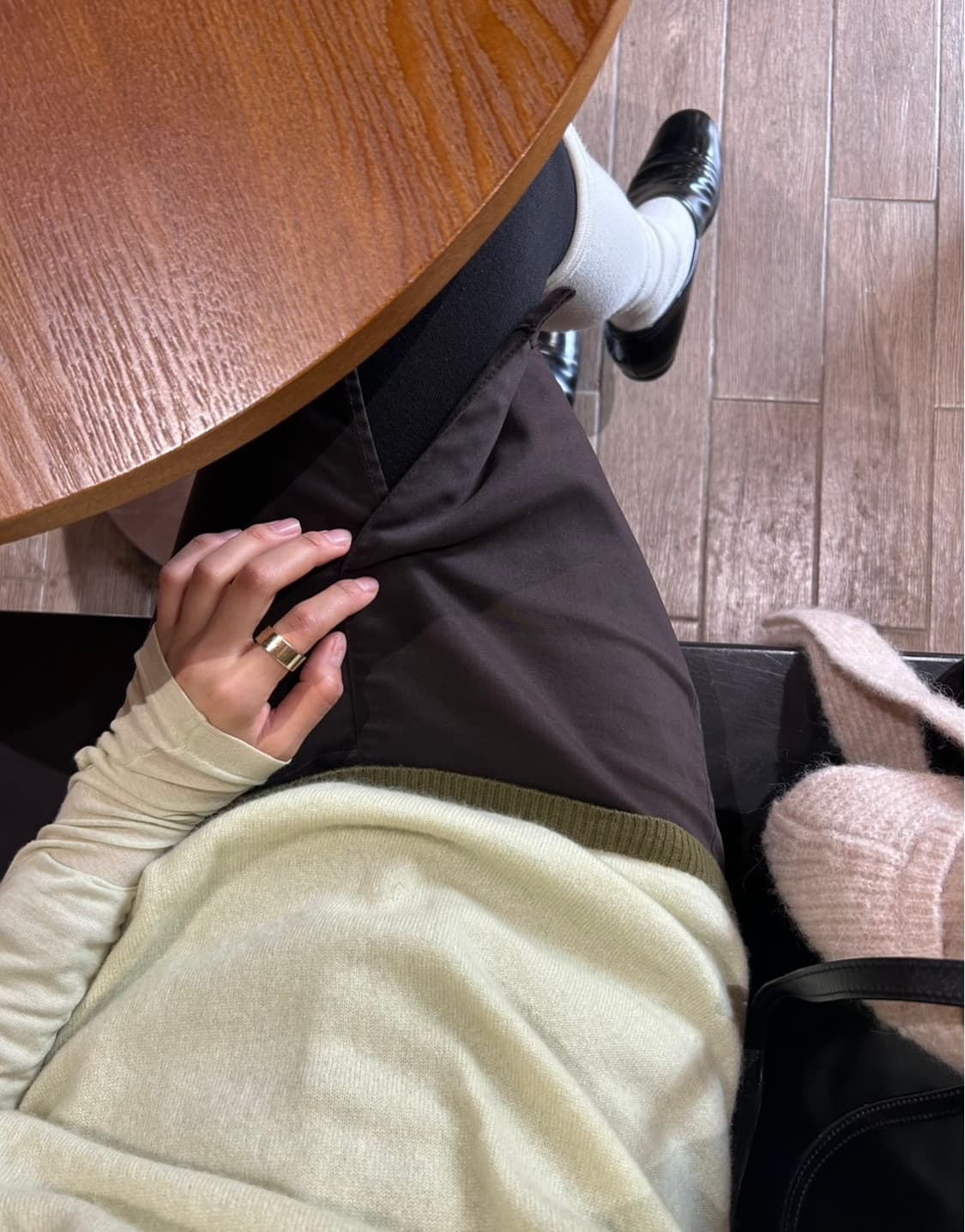 Olive cashmere knit  상품이미지3