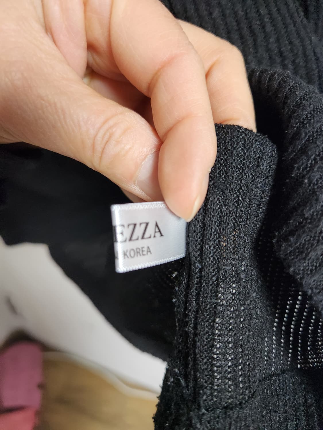 남성 얇은 골지 폴라 니트 긴팔티 100~105 상품이미지5