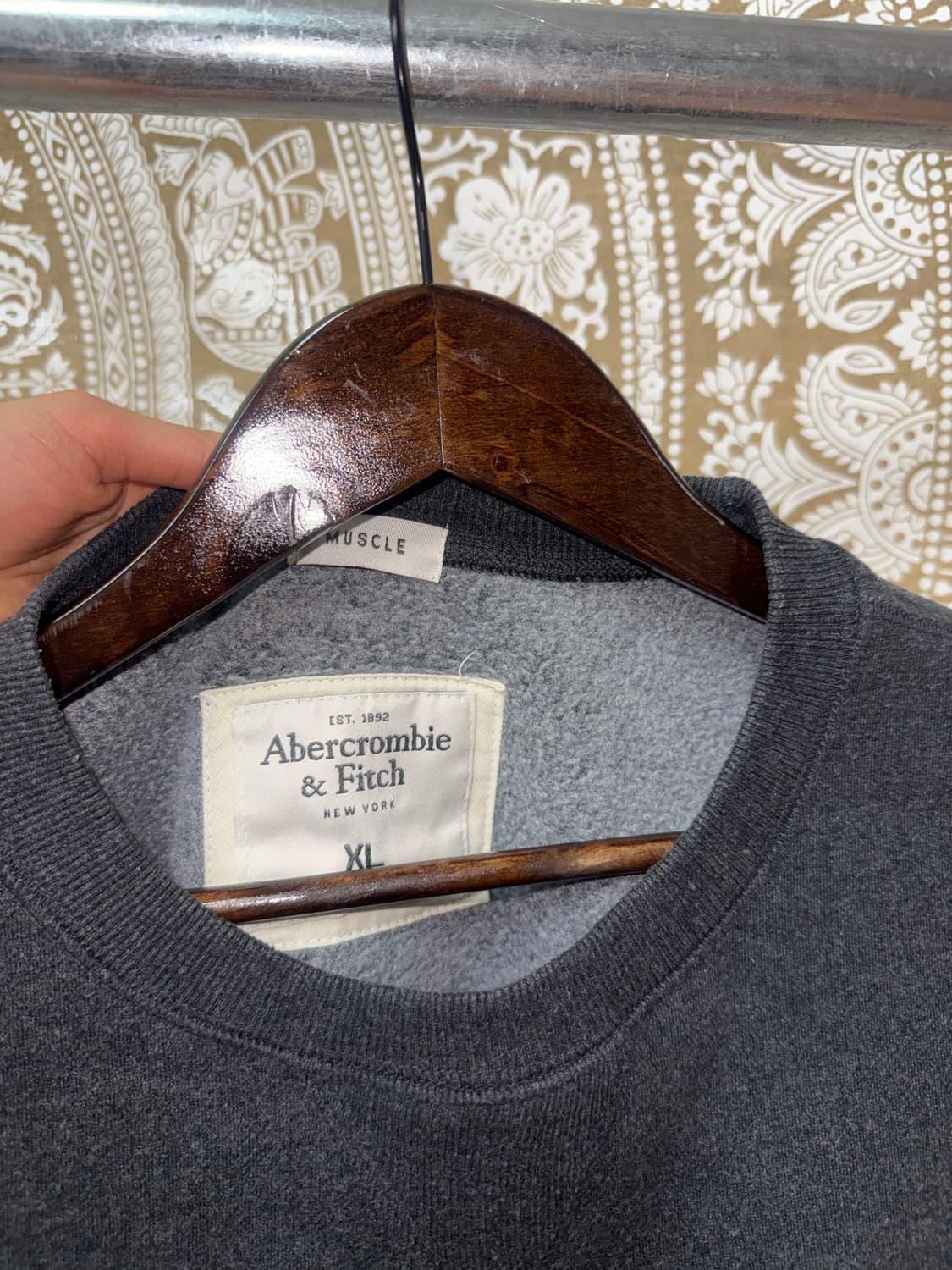 아베크롬비 머슬핏 기모 맨투맨  상품이미지5