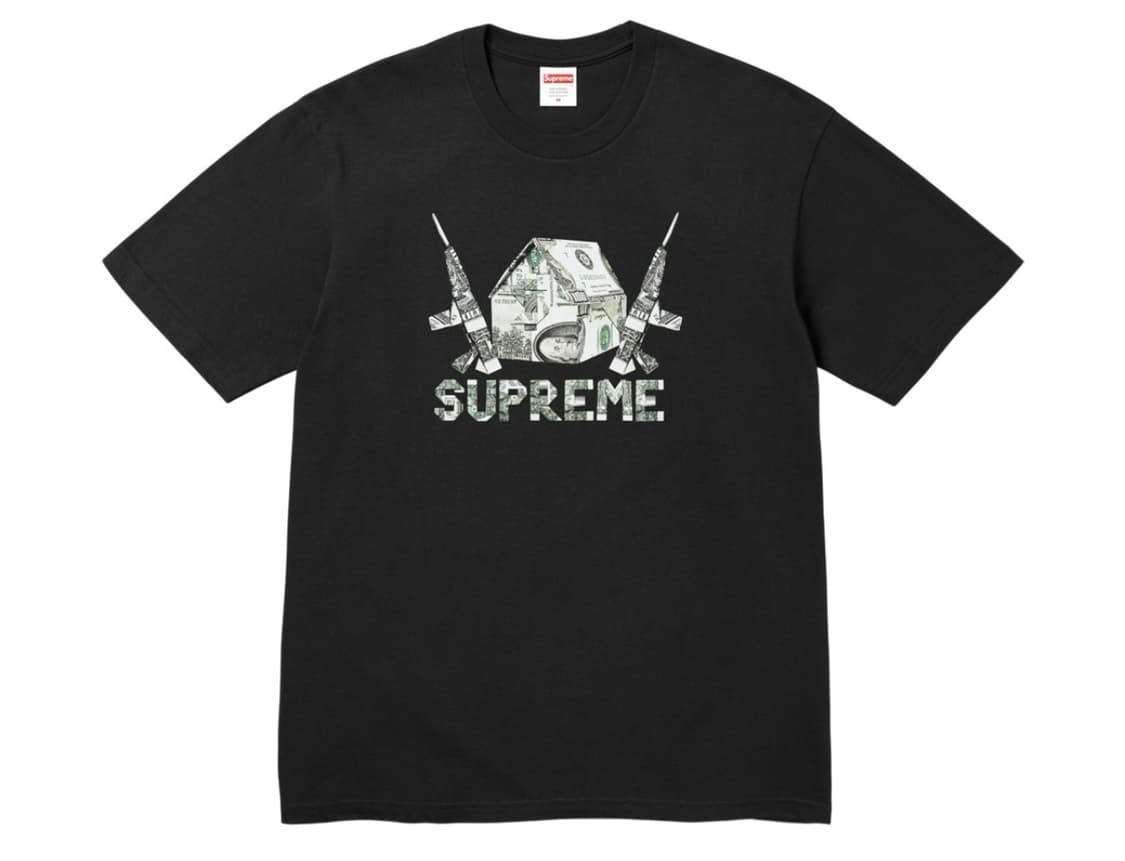 슈프림 오리가미 티셔츠 블랙 - 26SS 상품이미지1