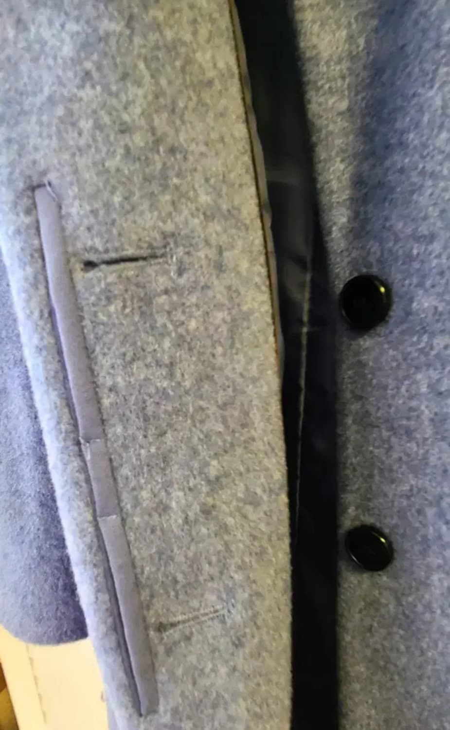 The Izzat 그레이블루 울 코트 상품이미지3