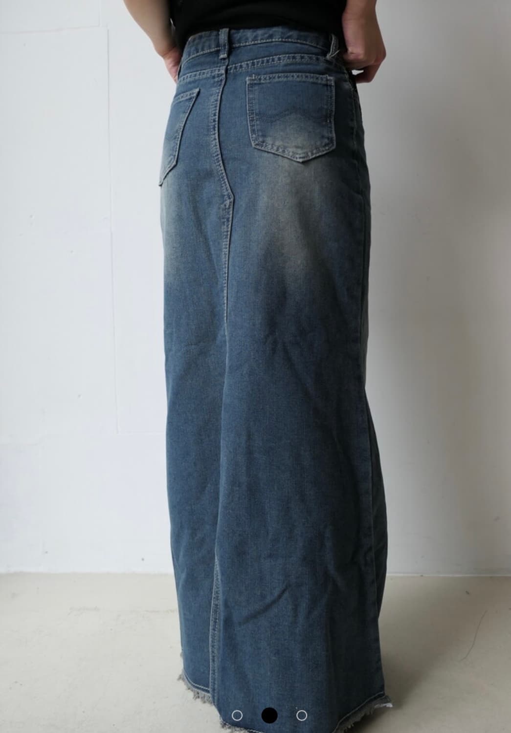 빈티지 워싱 머메이드 데님 스커트(28) 상품이미지2