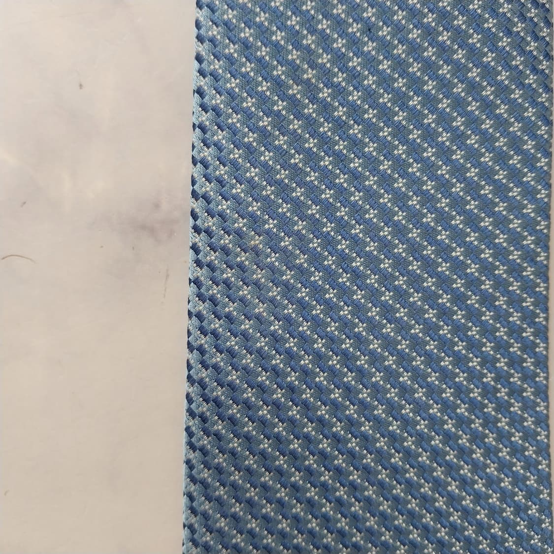 에스.티. 듀퐁 실크 블루 패턴 넥타이 8cm A등급 K2321 상품이미지10