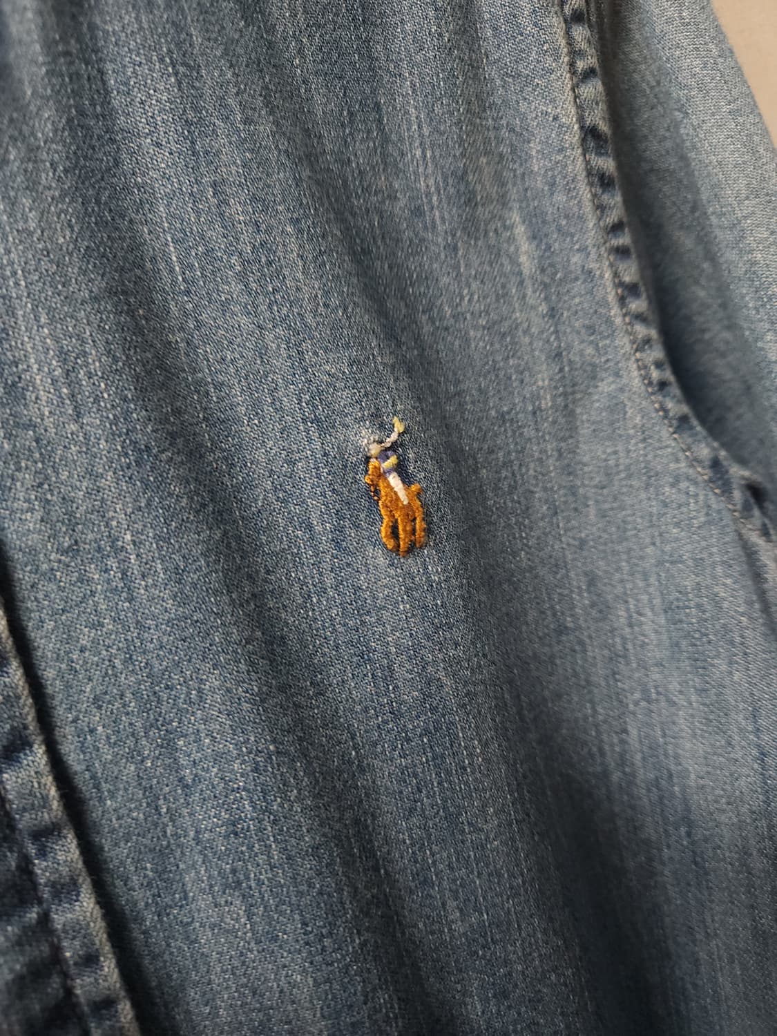 폴로 랄프로렌 보이즈 청 데님 셔츠 상품이미지5