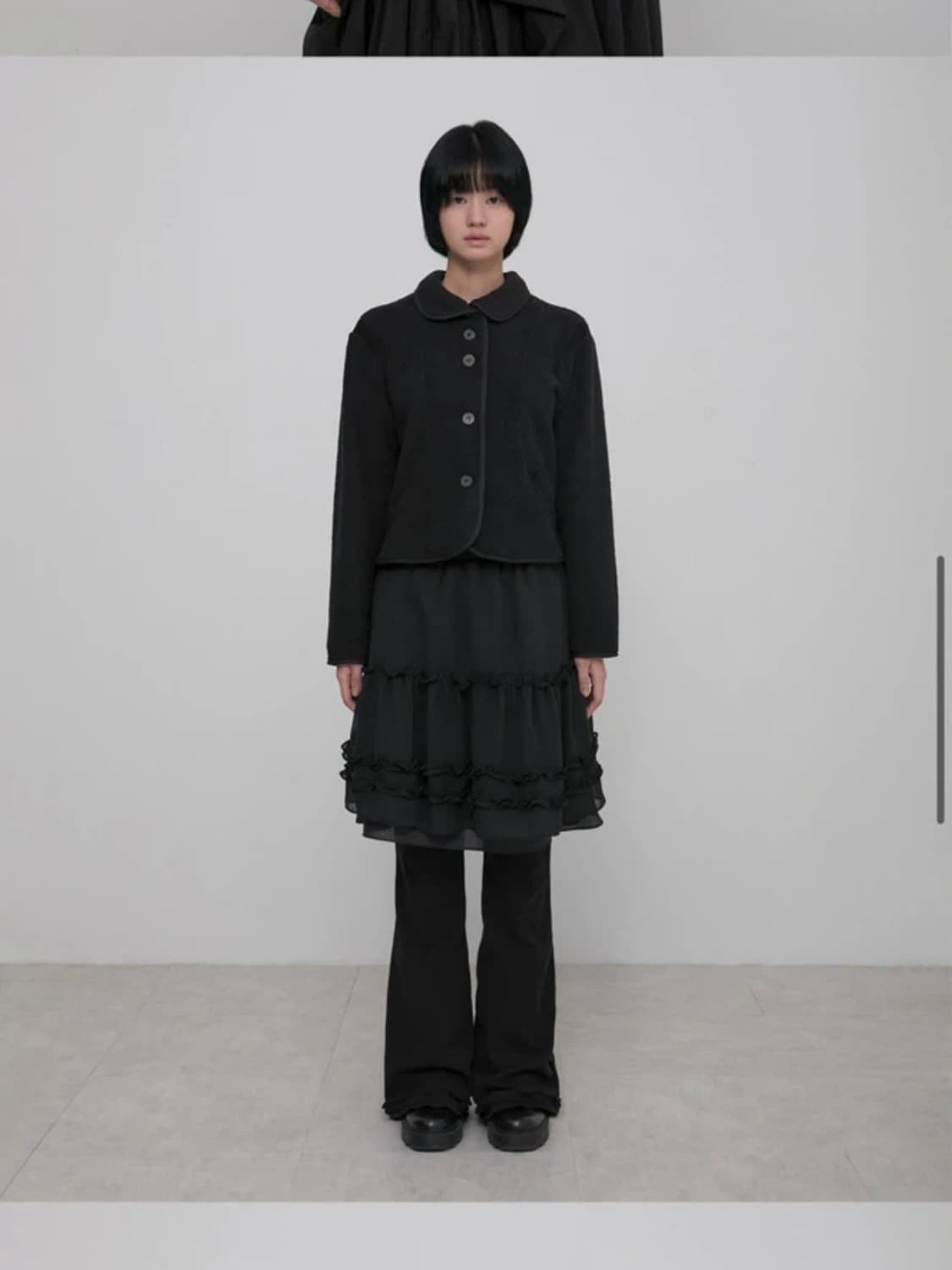 플레어업 플리스 자켓 블랙 상품이미지2