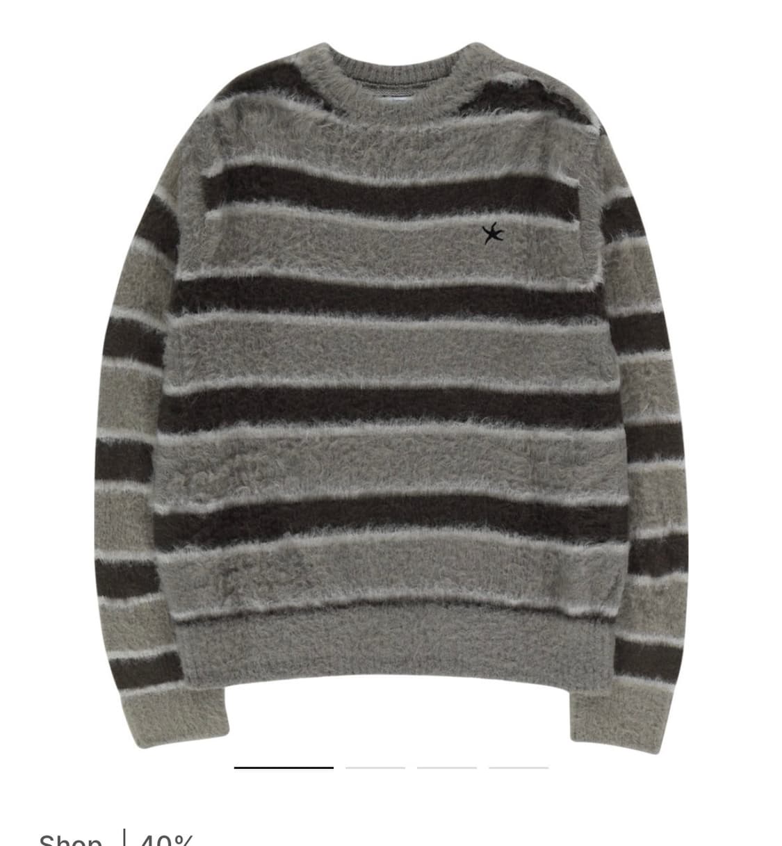 [M] 더콜디스트모먼트 모헤어 니트 차콜 상품이미지1