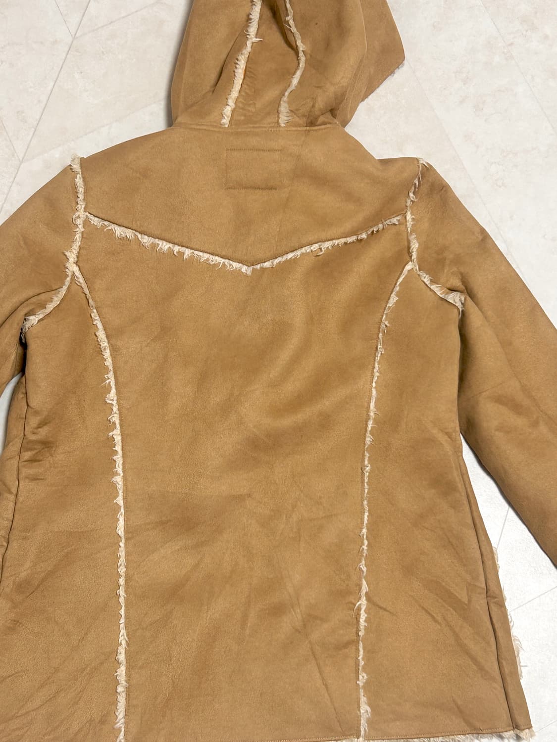 빈티지 모리걸 라떼 갸루 떡볶이 코트 상품이미지3