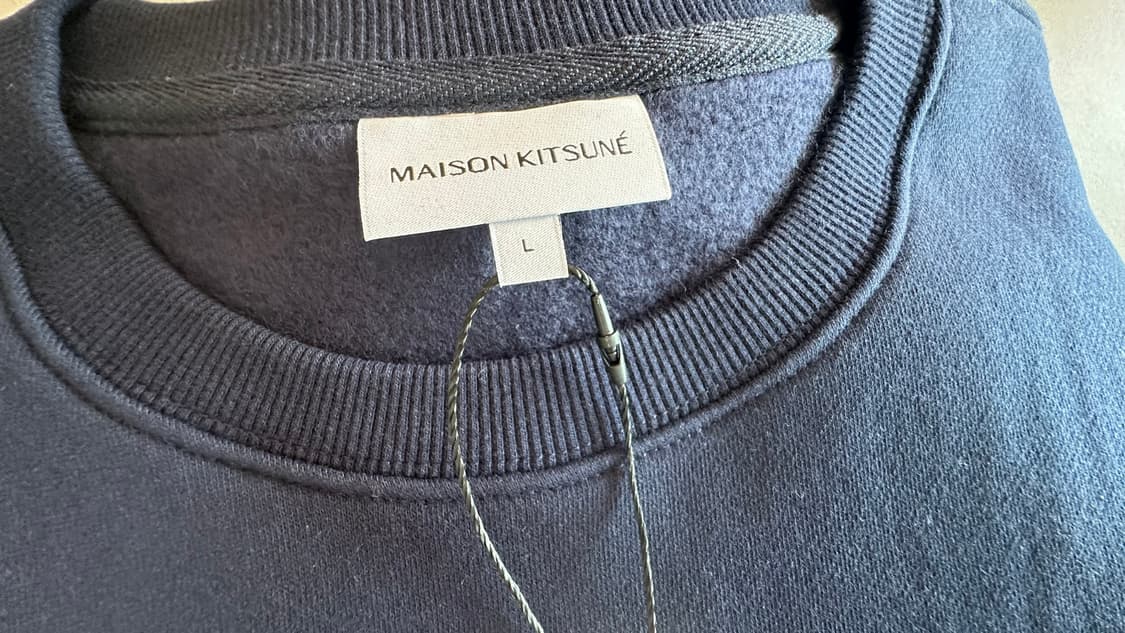 (새상품) 메종키츠네 그레이 폭스 헤드 기모 맨투맨  상품이미지4