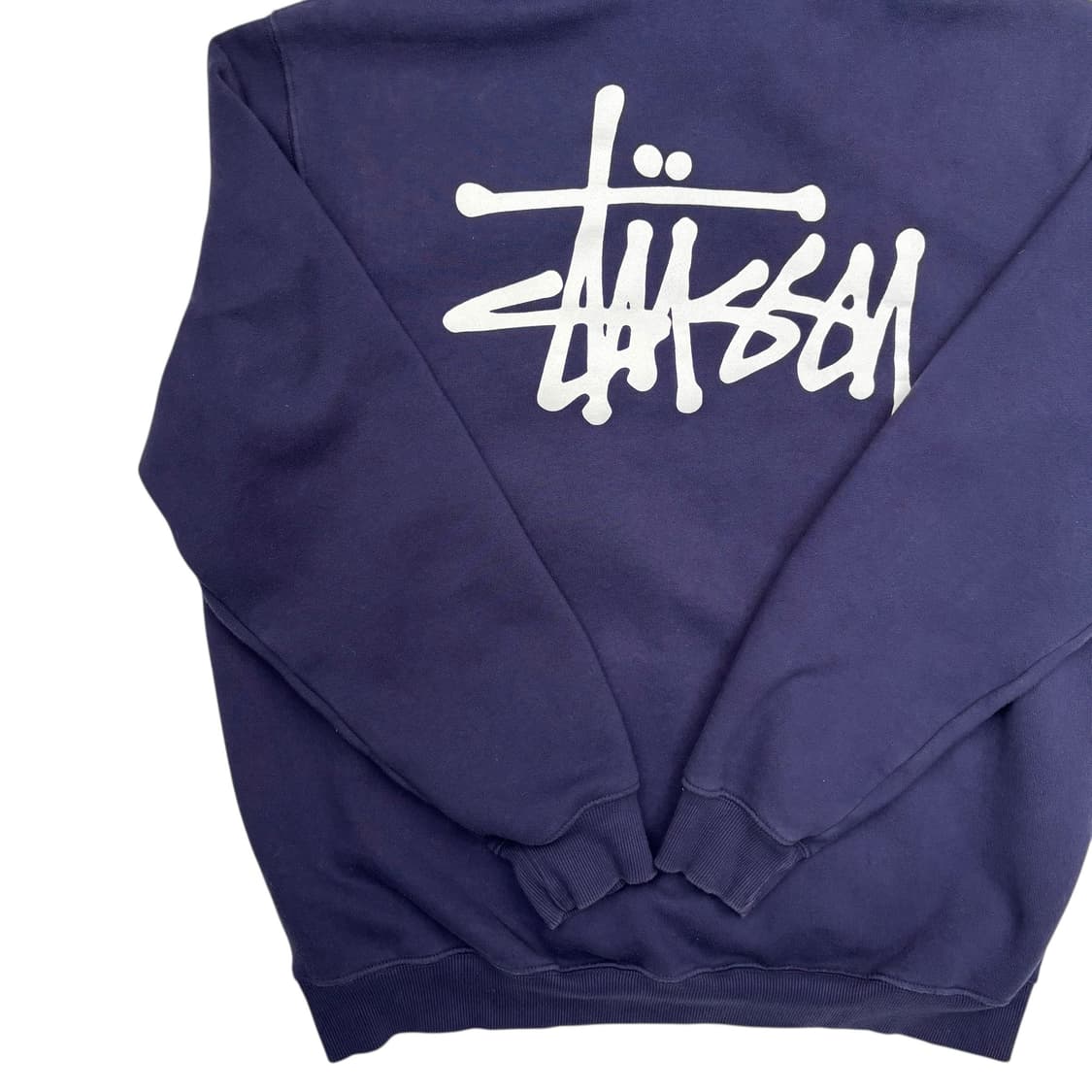 스투시 베이직 빅 로고 네이비 후드티 L 상품이미지3