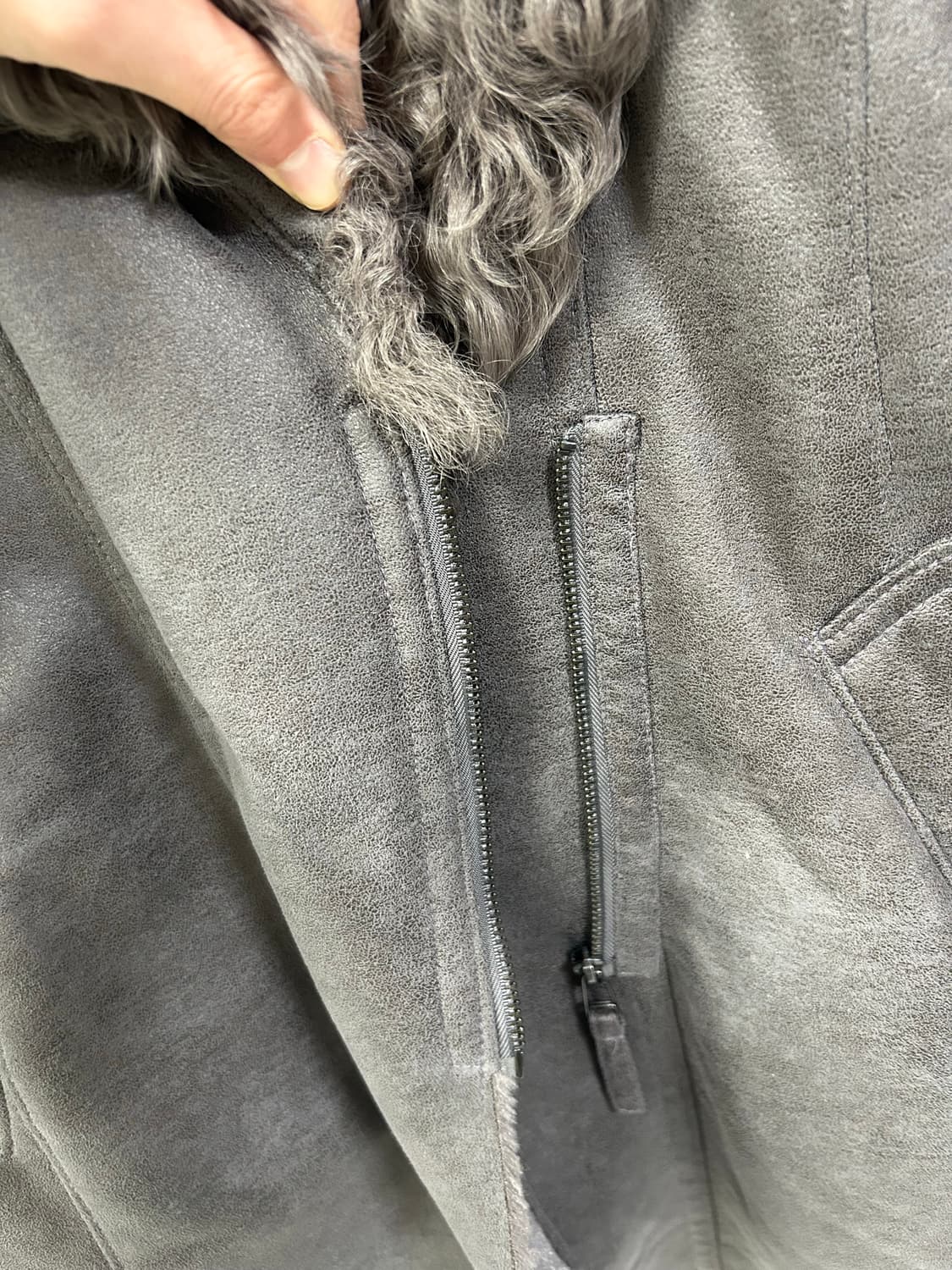 [ANSICH] 오네갸루 퍼 무스탕 자켓 상품이미지7