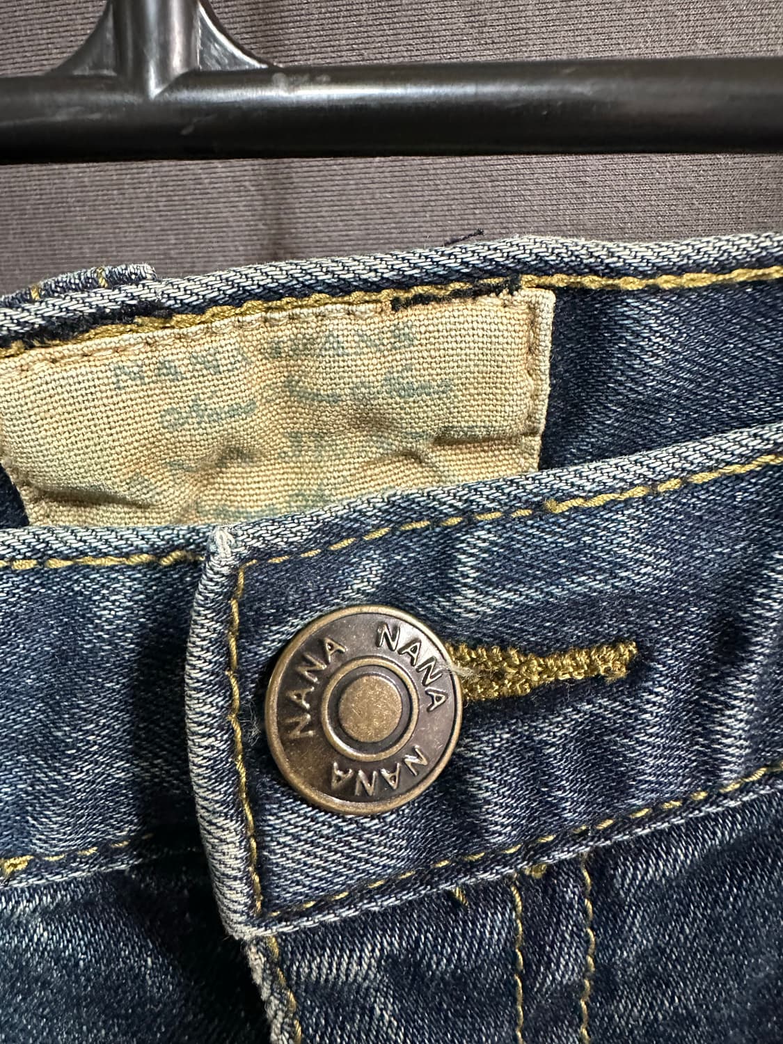 NANA JEANS 왕관 패치 Y2K 워싱 스키니 데님팬츠 30 상품이미지6