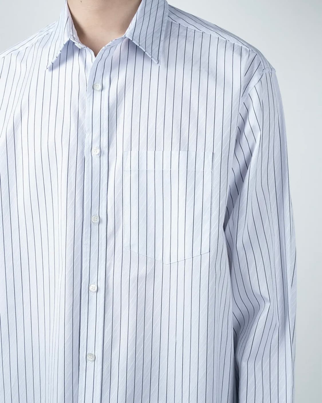 [2] 와기 Whagi 아키택트 셔츠 (삭스 스트라이프) 상품이미지1