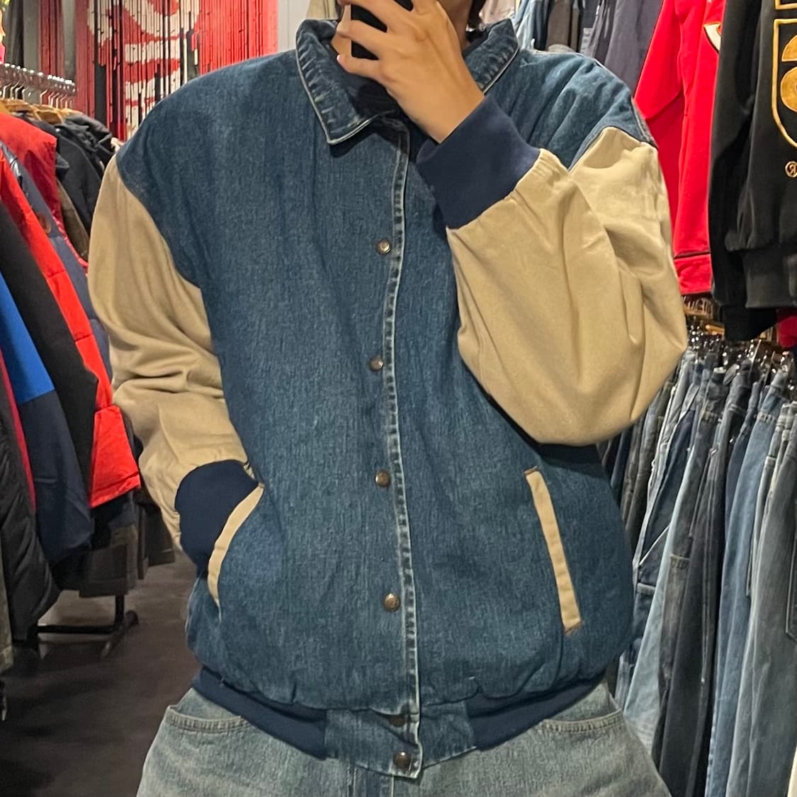 [IM] VTG 빈티지 데님 바시티 자켓 상품이미지2