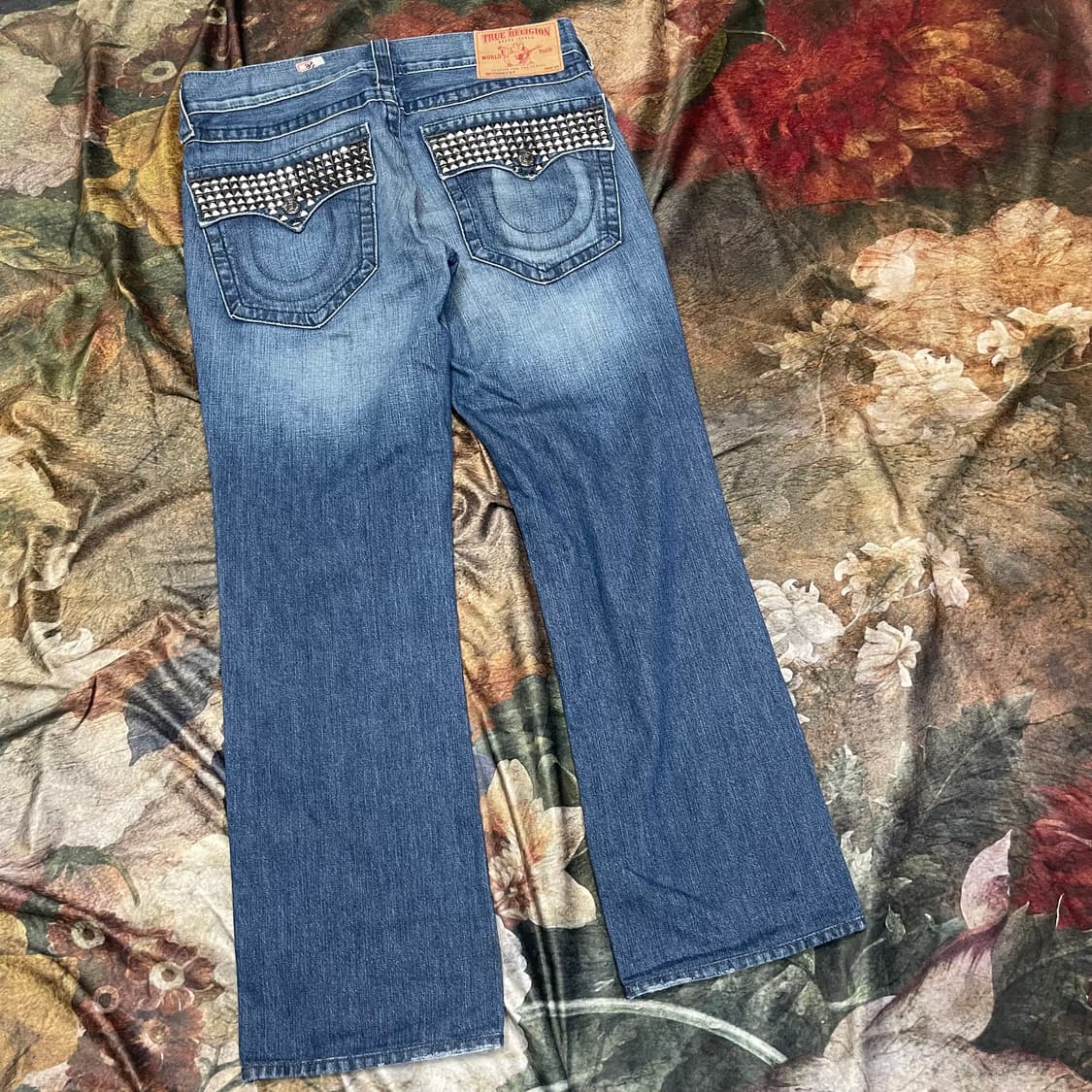 트루릴리전 빈티지 락스터드 진청워싱데님진 33 상품이미지4