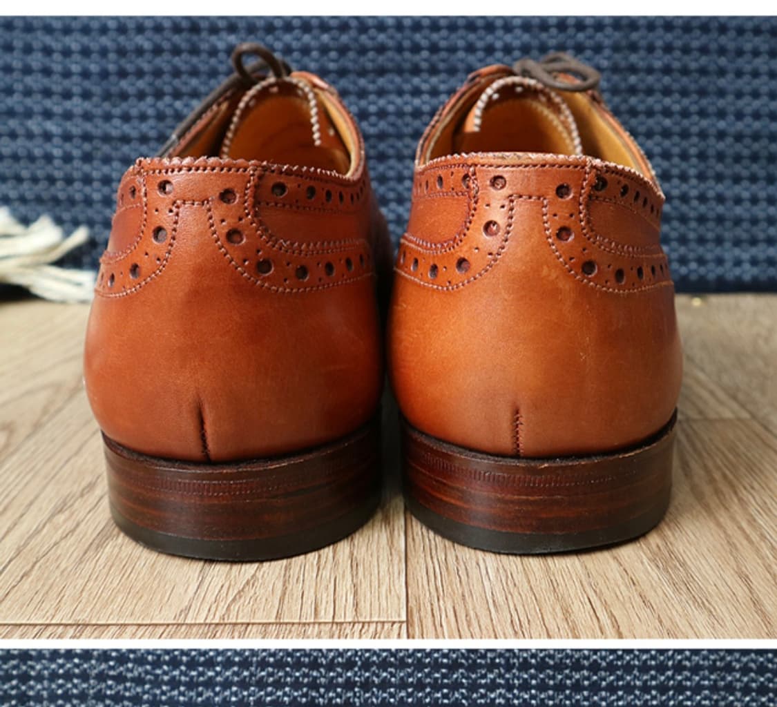 영국 메이드 grenson  그렌슨 가죽 윙팁  250F 상품이미지4
