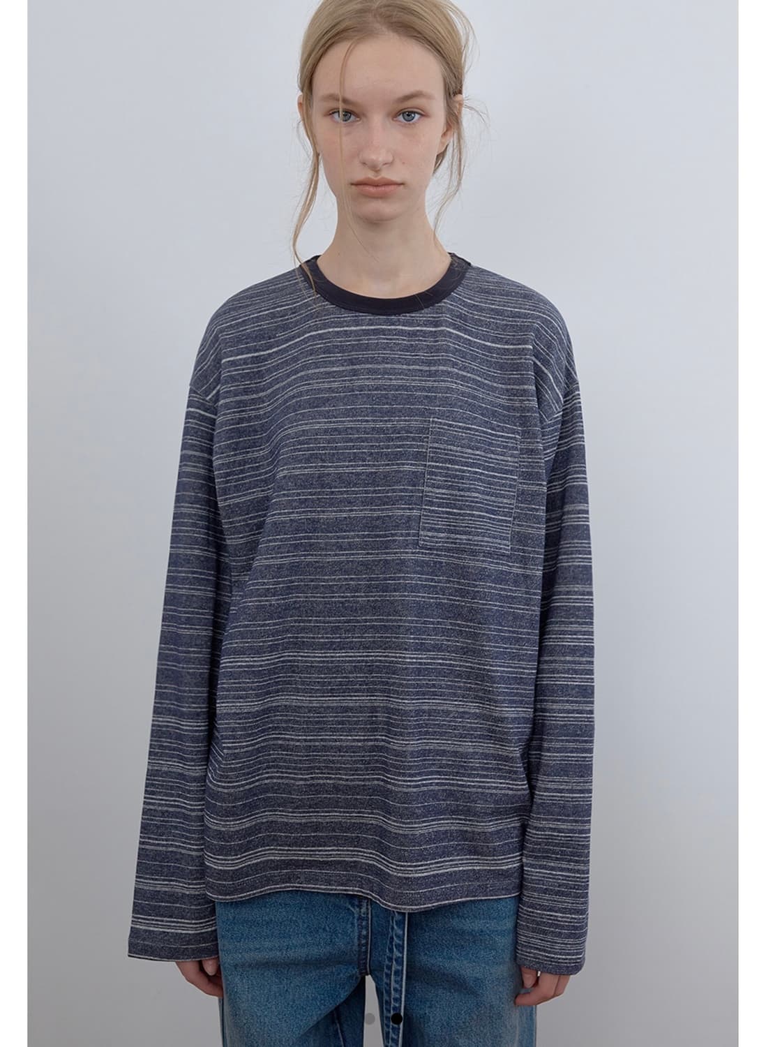CACELE 카셀 STRIPE CREW NECK LONG SLEEVE 상품이미지4