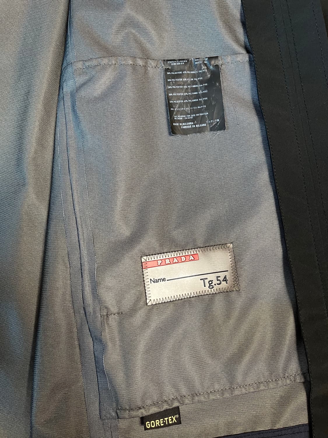 프라다 고어텍스 블랙 자켓 54(105-110) 정품 상품이미지5