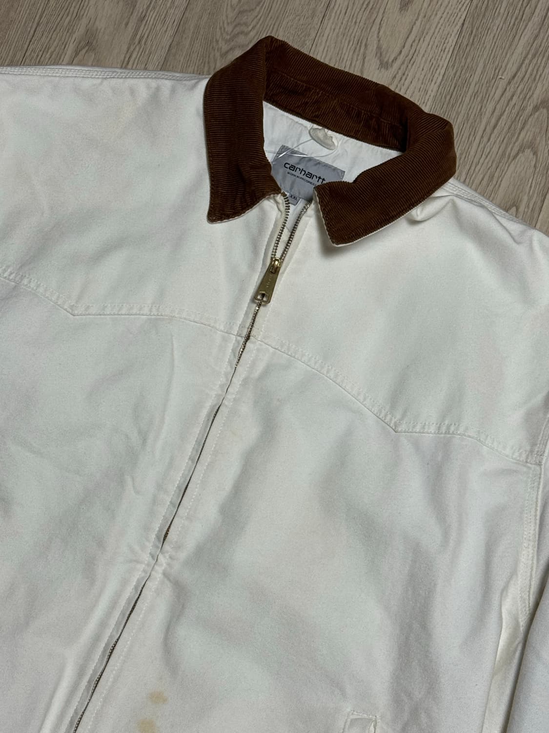 칼하트 디트로이트 산타 페 자켓 디어본 캔버스 아이보리 상품이미지3