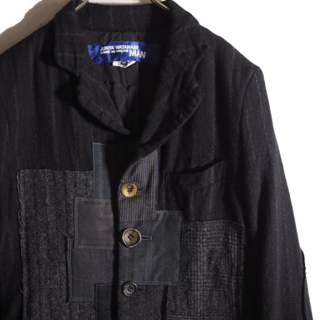 교환) 준야와타나베 패치워크 축융울 자켓 상품이미지2