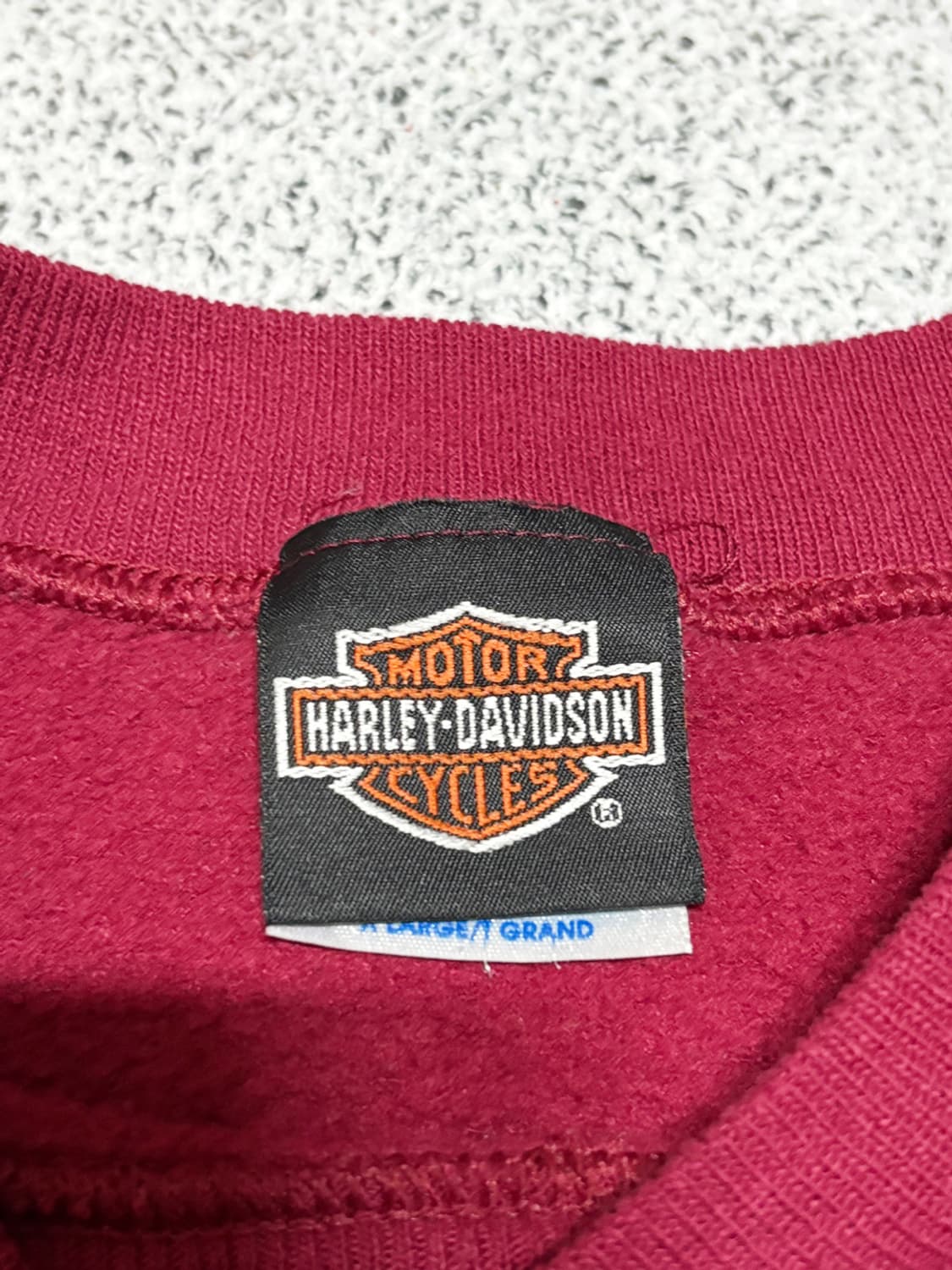 90s Vintage 할리 데이비슨 OKC 12주년 프로모션 스웻셔츠 상품이미지5