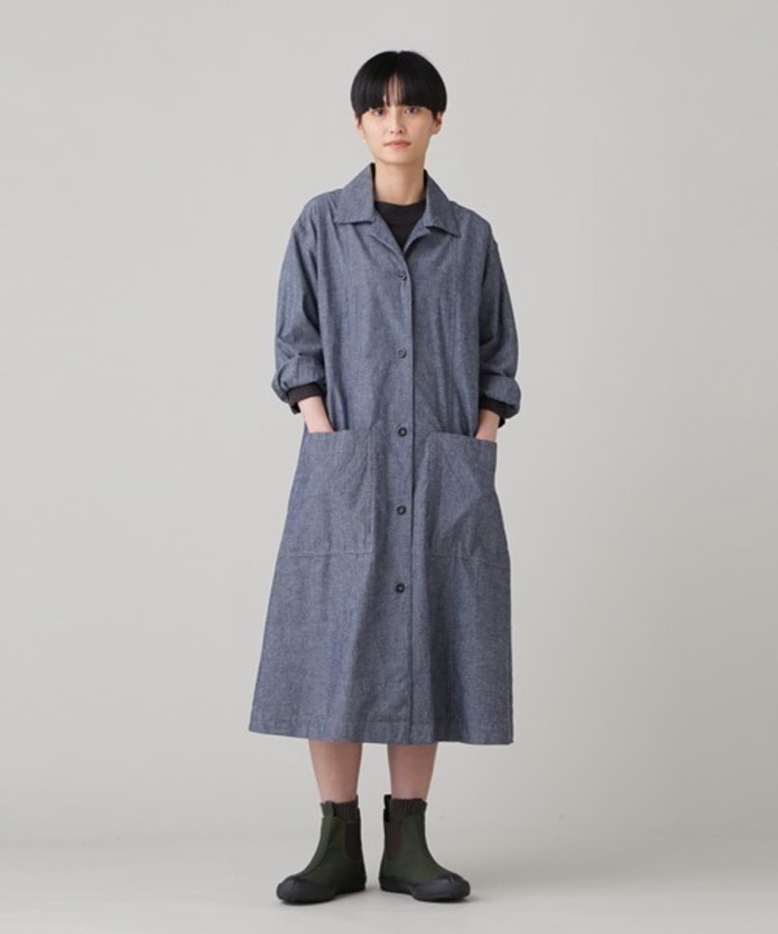 MHL. Denim Canvas Onepiece Coat 상품이미지3