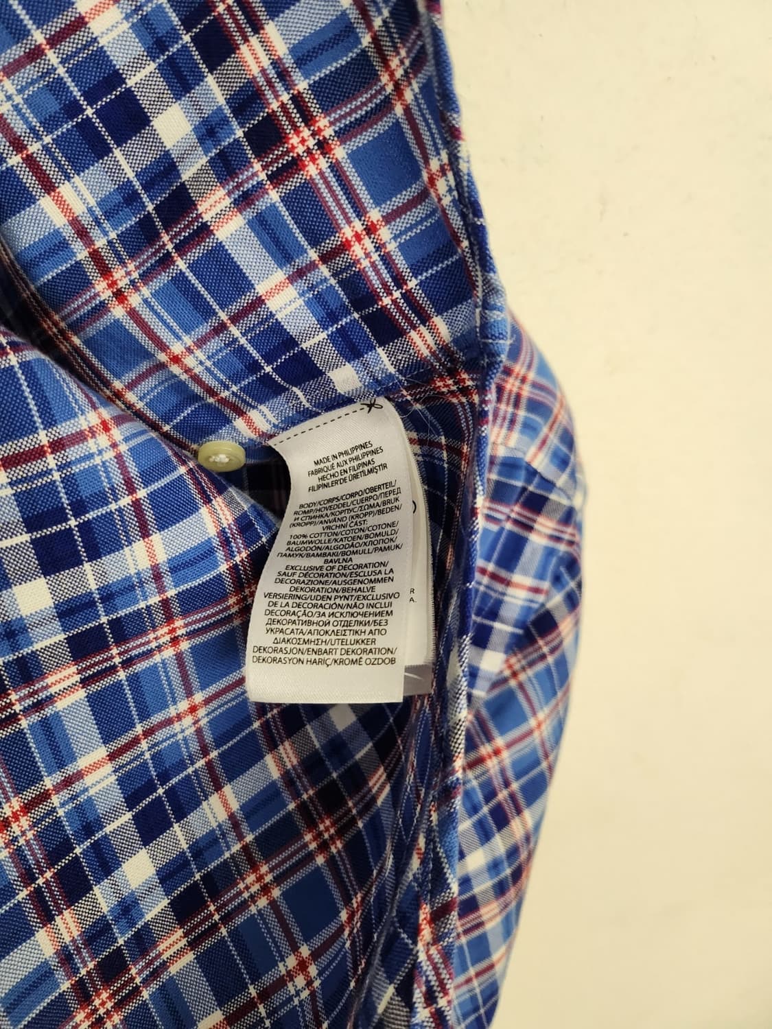 QR랄프로렌 클래식핏 체크 셔츠 L 상품이미지7