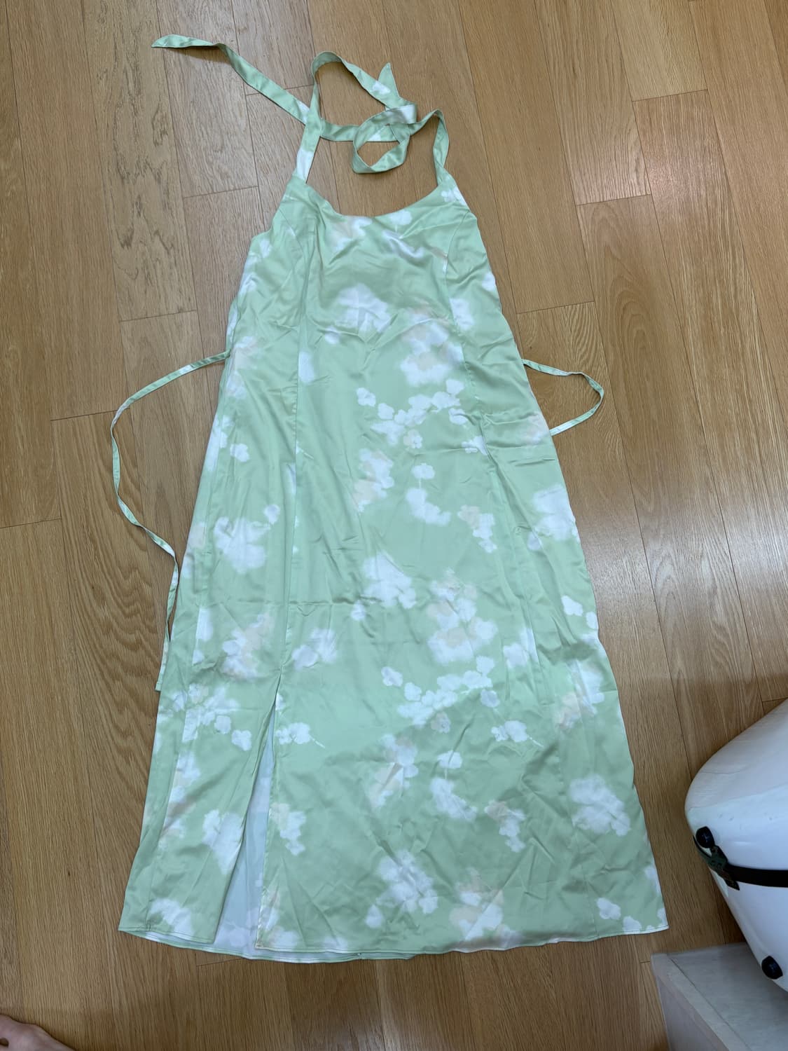 Mimi monde 홀터 블레이드 맥시 드레스 (멜론) 상품이미지5