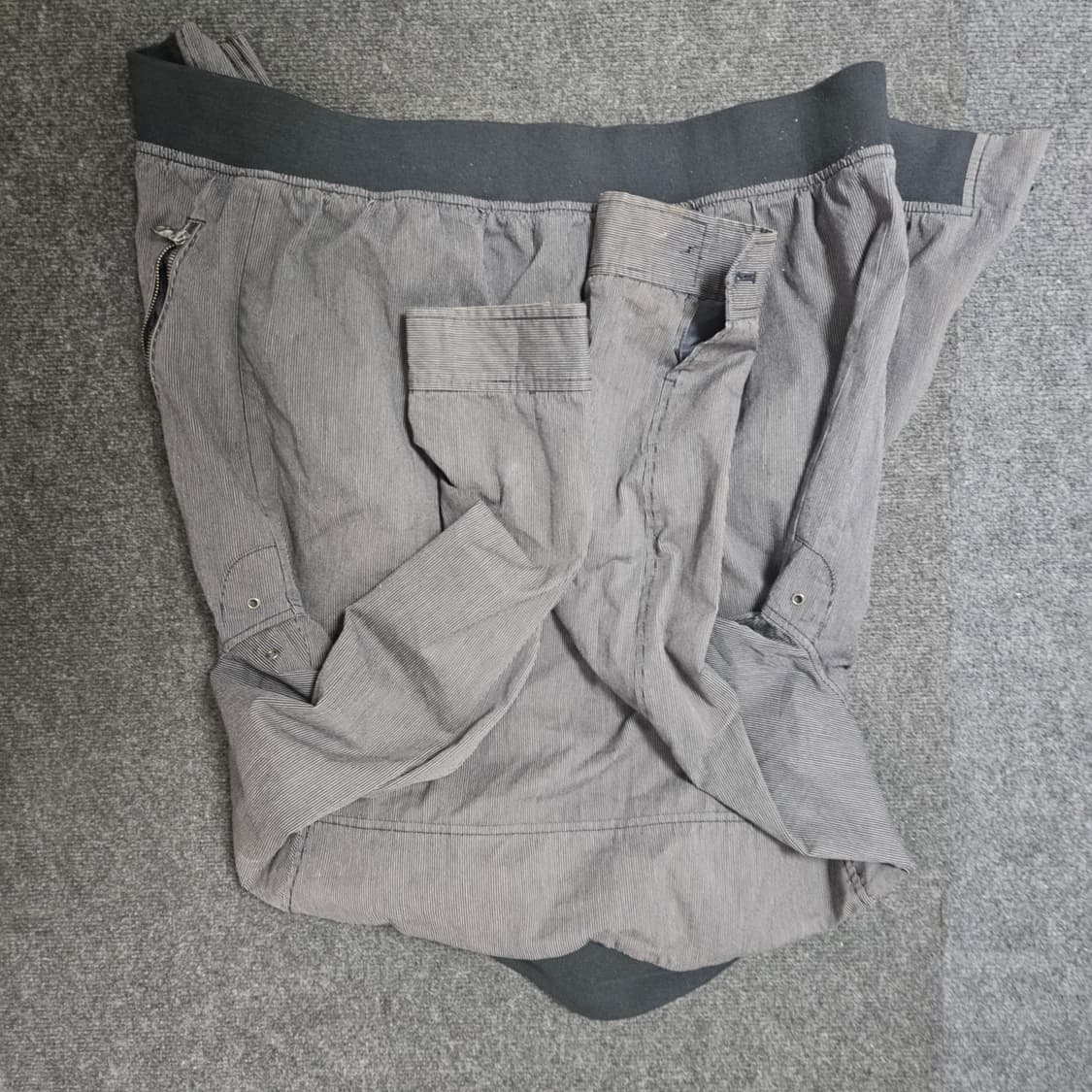 (우주매물) 빈티지 폴로 핀 스트라이프 하이넥 견장 바라쿠타 자켓 XL 상품이미지2