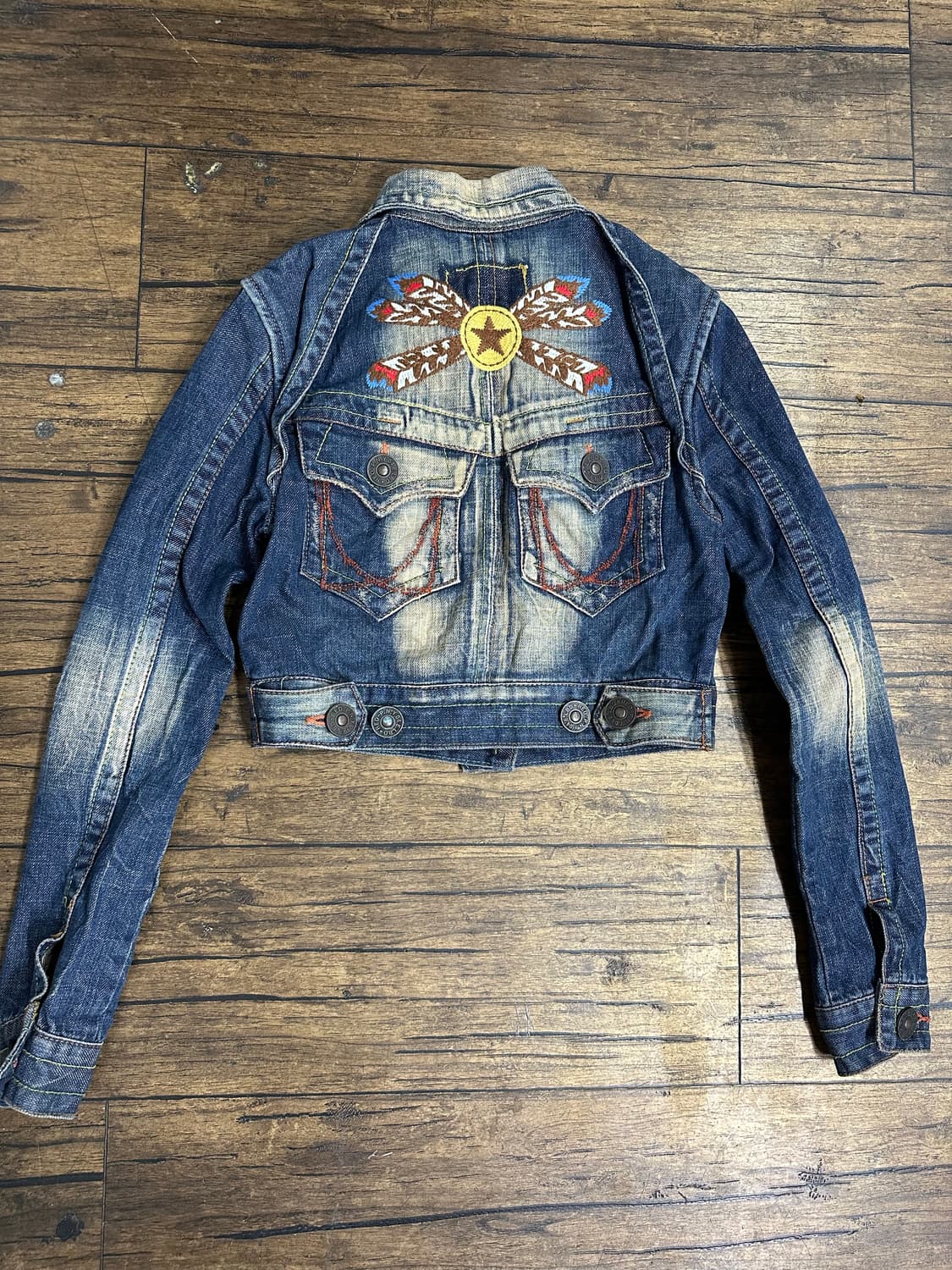 REDPEPPER 레드페퍼 빈티지 여성 크롭데님 자켓 XS 상품이미지1