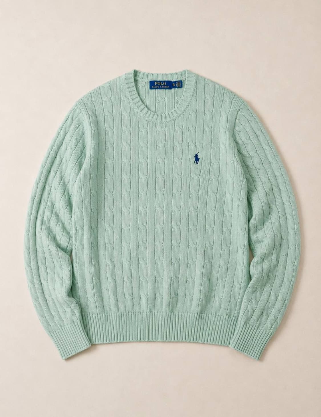 Polo 폴로 랄프로렌 연두 케이블 니트  P434 상품이미지1
