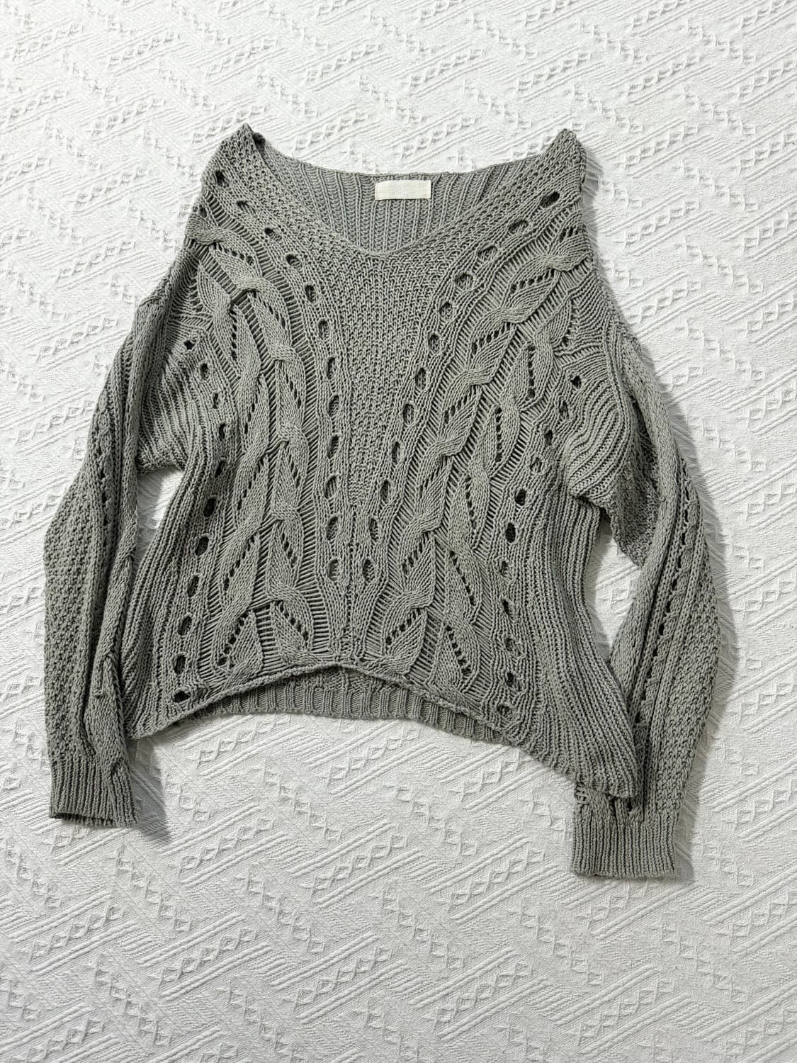 와이드 넥 니트 상품이미지6