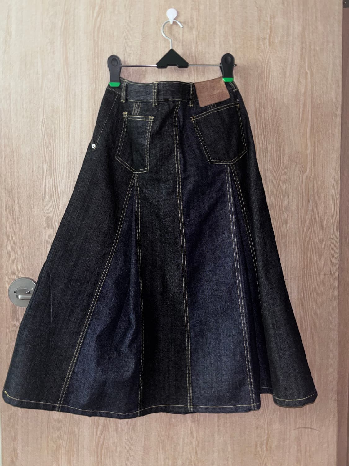 사파리스팟 데님 롱 스커트 (인디고, 1 size) 상품이미지4