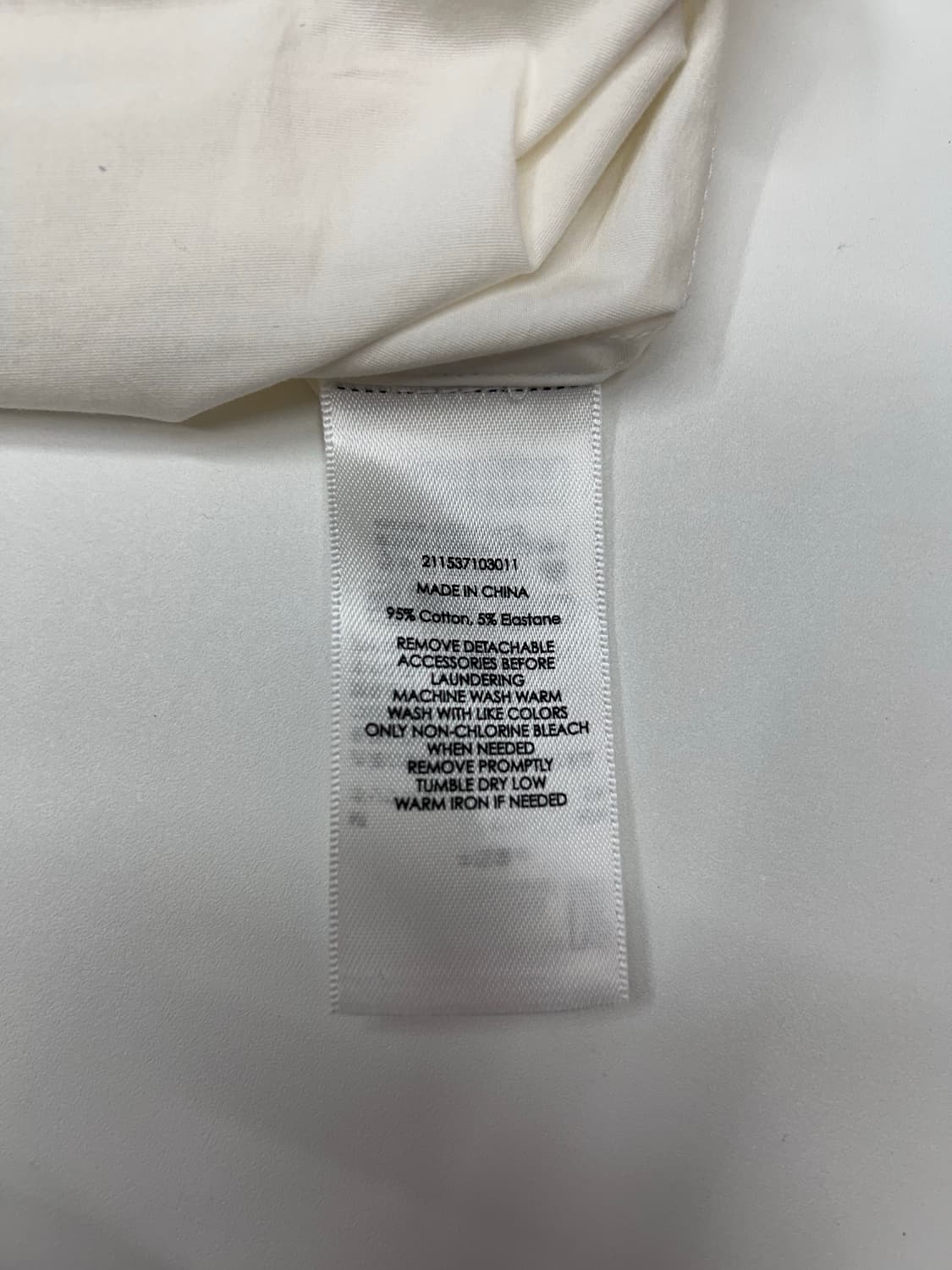 폴로 우먼 와이드 카라 화이트 셔츠 상품이미지4
