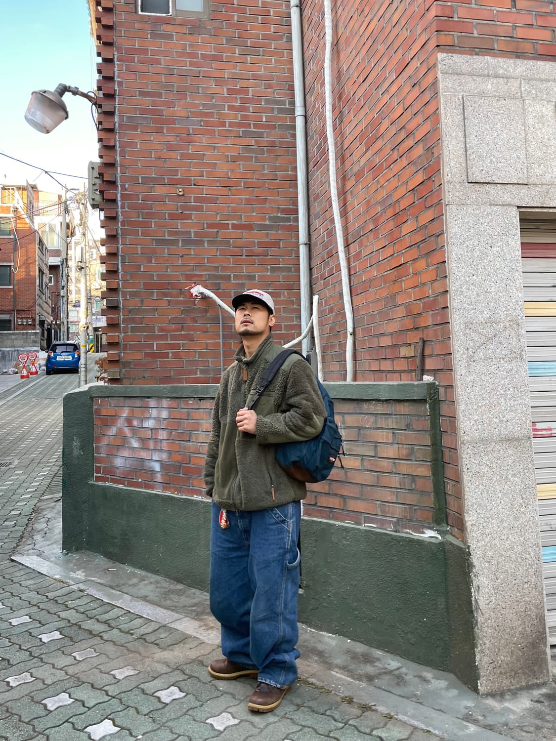 90년대 이스트팩 백팩 made in usa 네이비 상품이미지2