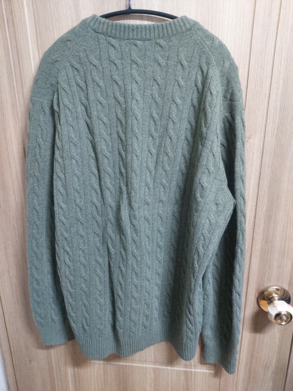 라코스테 그린 꽈배기 니트 상품이미지2