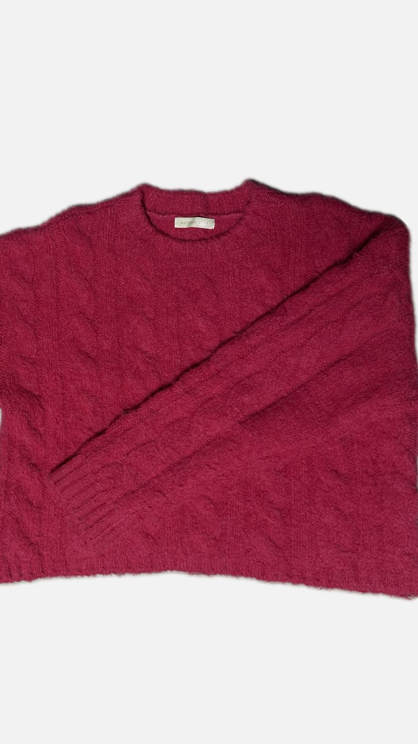 핫핑크 니트 상품이미지1