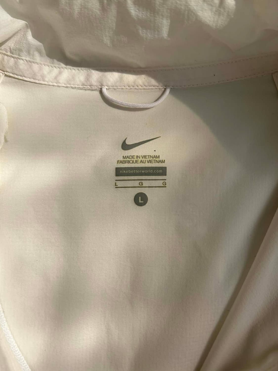 [L]나이키 러닝 화이트 윈드브레이커 자켓 상품이미지3