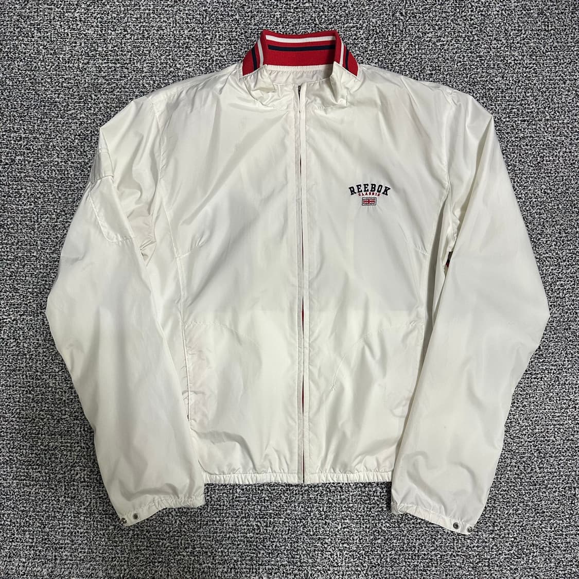 (100) 리복 클래식 화이트 바람막이 자켓 상품이미지1